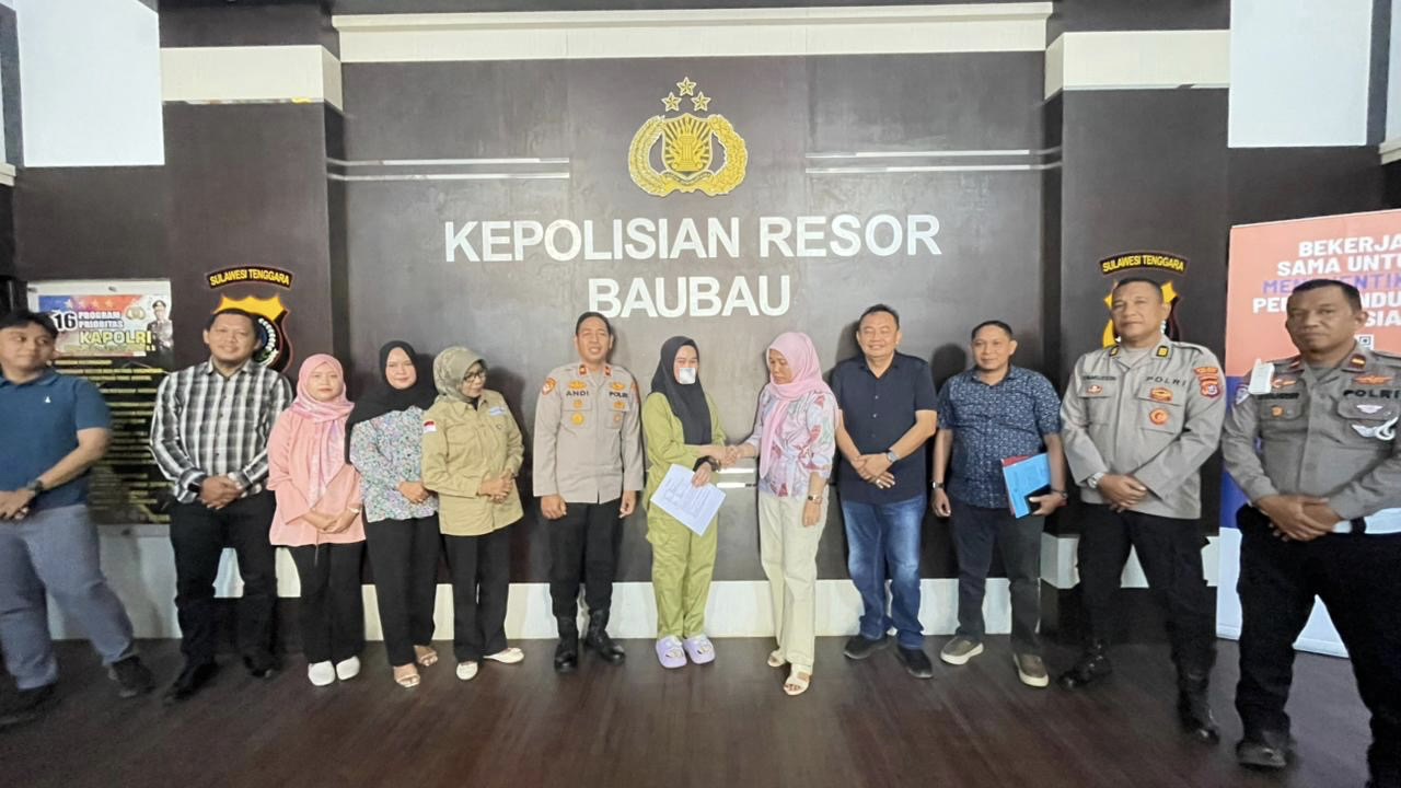 Baubau, Polres Baubau mendamaikan kasus rapor melalui restorative justice