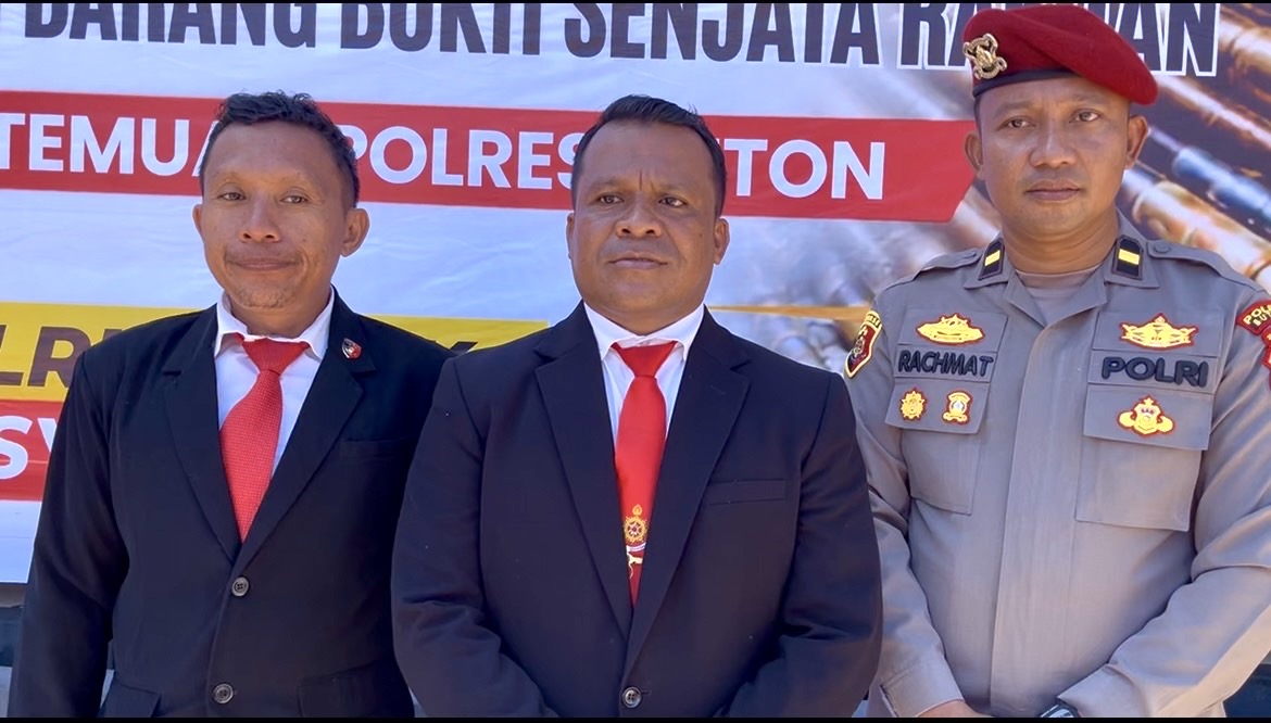 Buton, AKP Sunarton Hafala bersama jajaran Reskrim Polres Buton