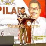 Baubau, MZ Amirul Tamim saat menyampaikan pidato sambutan pada Sosialisasi Empat Pilar MPR RI