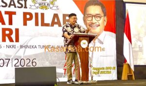 Baubau, MZ Amirul Tamim saat menyampaikan pidato sambutan pada Sosialisasi Empat Pilar MPR RI Baubau, MZ Amirul Tamim saat menyampaikan pidato sambutan pada Sosialisasi Empat Pilar MPR RI